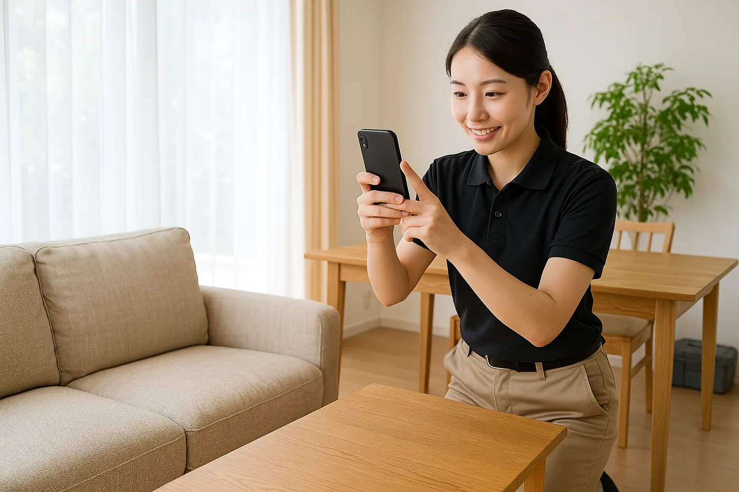 家具の査定の様子